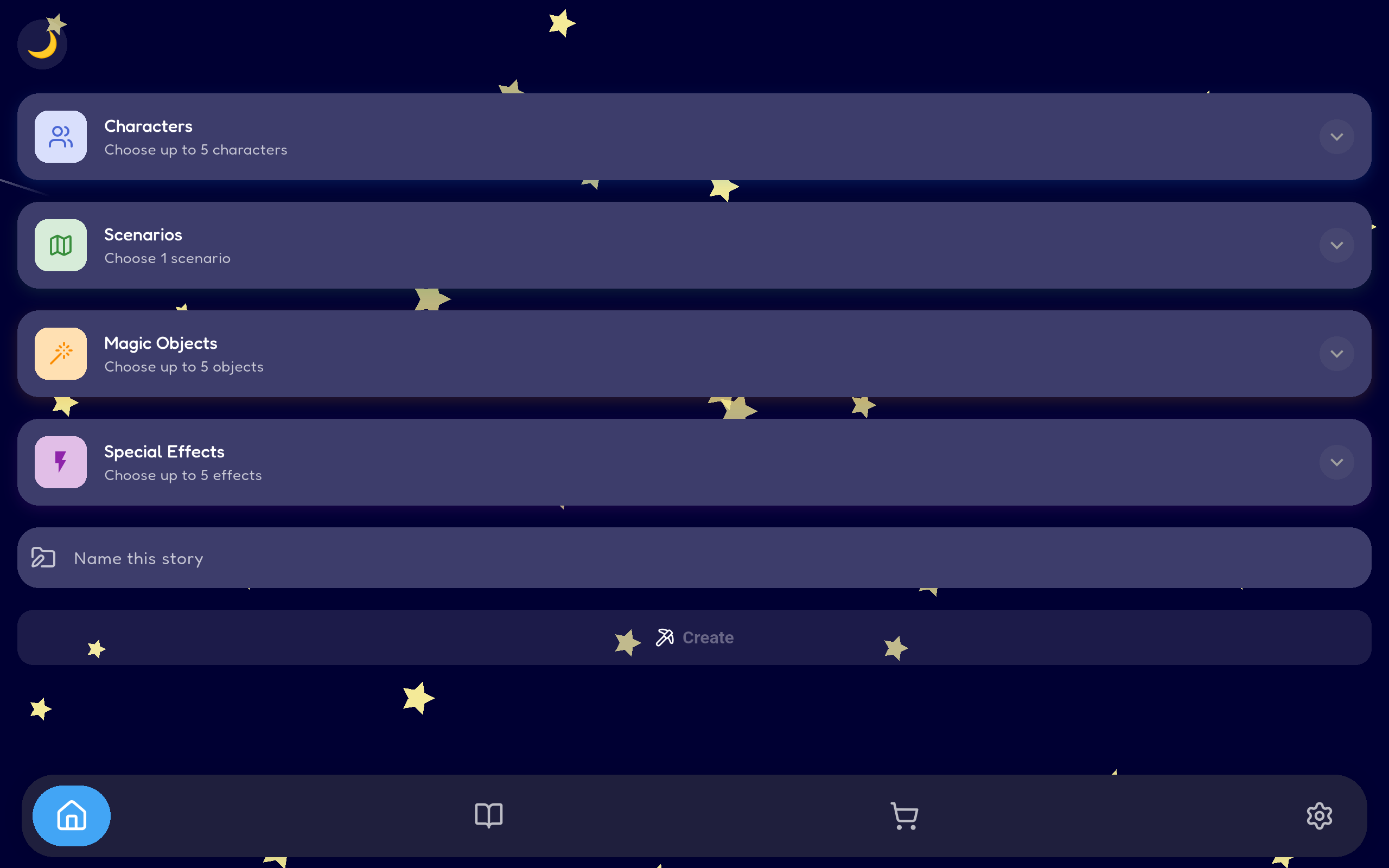 Interface do aplicativo Once Animated - Tela de Leitura